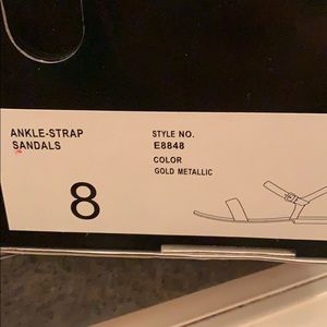 Brand new gold jcrew sandals perfect for summer!